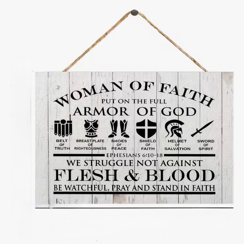 NWT-Inspirational White Wall Decor Sign
